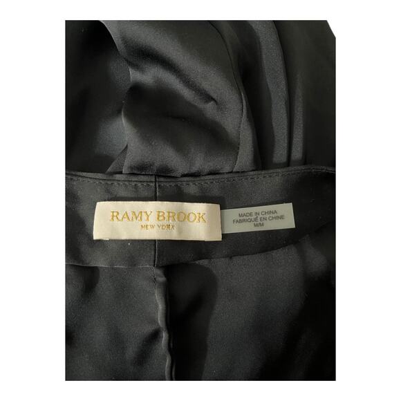 Ramy Brook Jumpsuit Dorothy draped waist black size Medium M - Picture 6 of 8